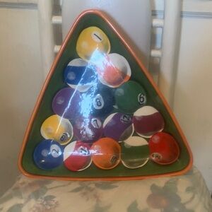 Colorful Billiard Ball Triangle Plate